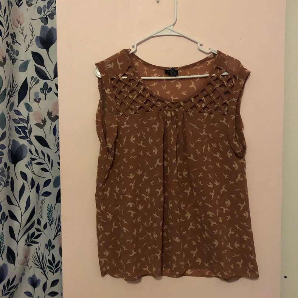 Brown Bird Blouse